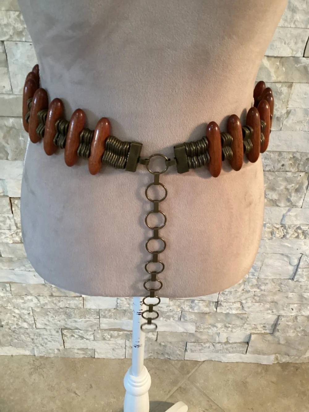 Vintage 1970s bohemian concho belt